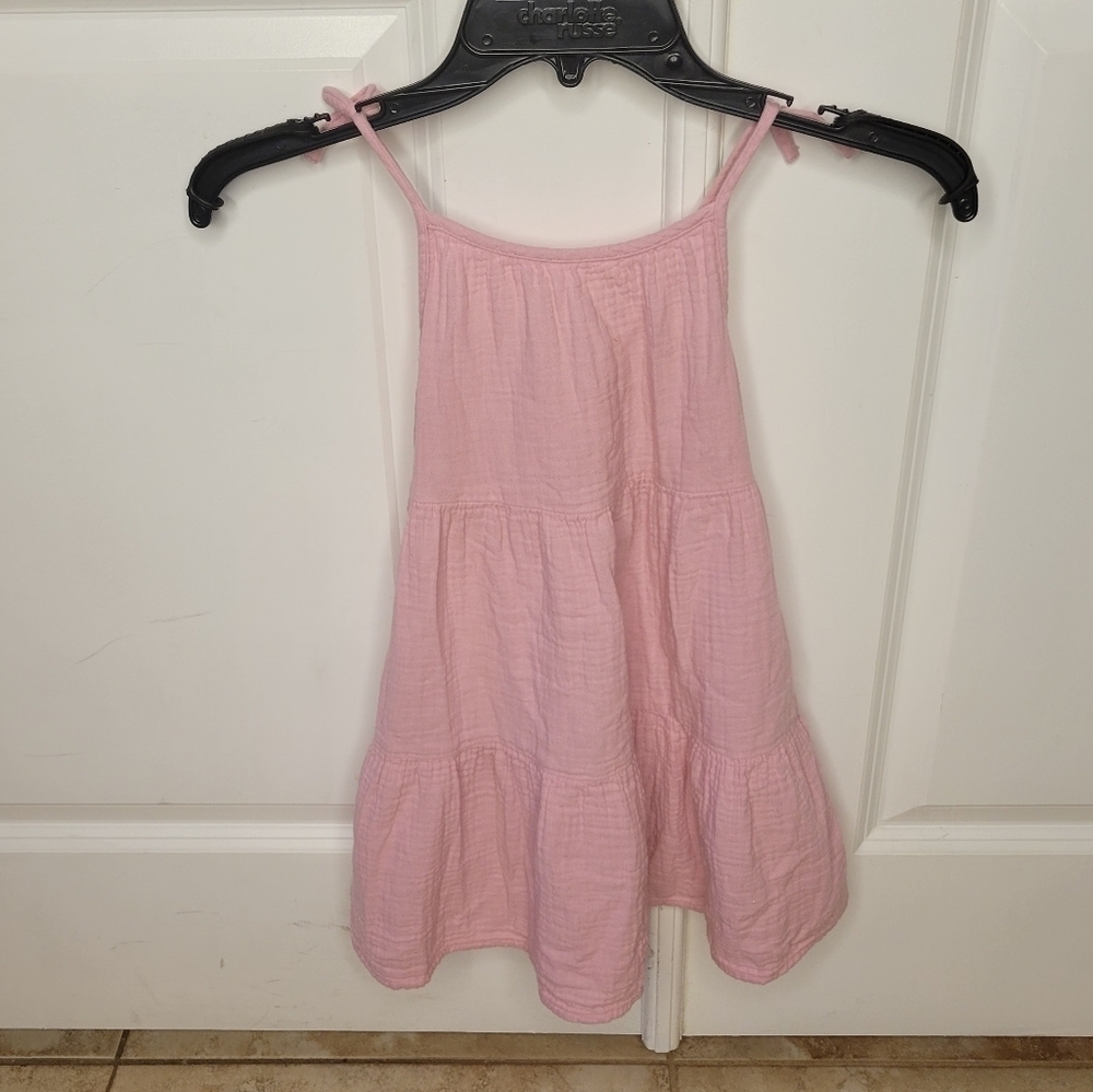 Toddlers Pink Tiered Dress